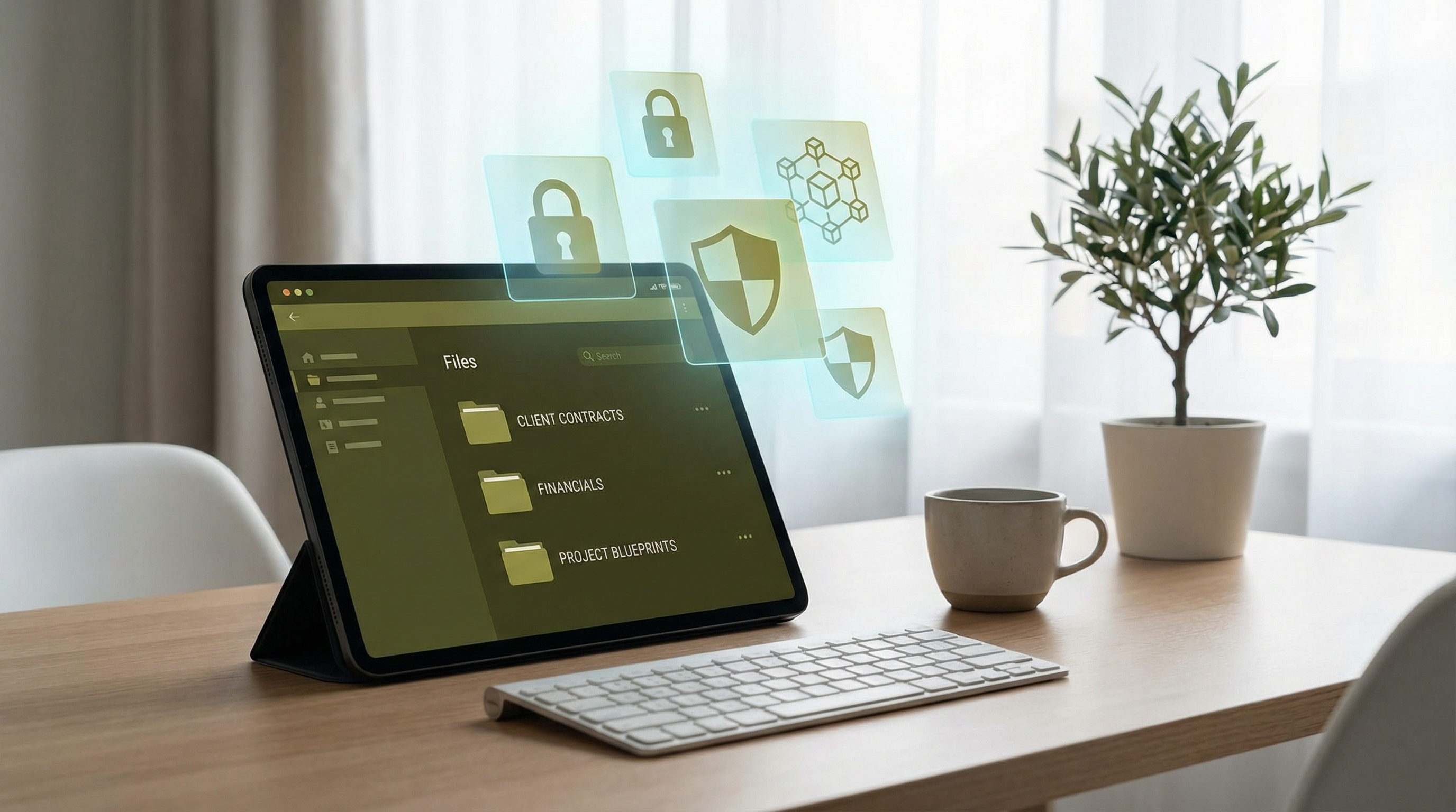 Secure document vault interface